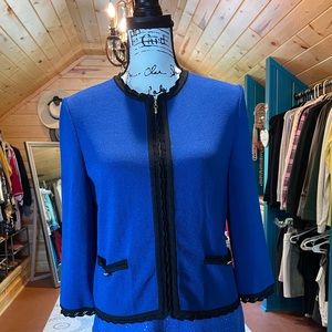 St. John zip front jacket.